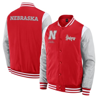  Nebraska Huskers Fanatics Elements Elite Full-Snap Jacket - Scarlet
